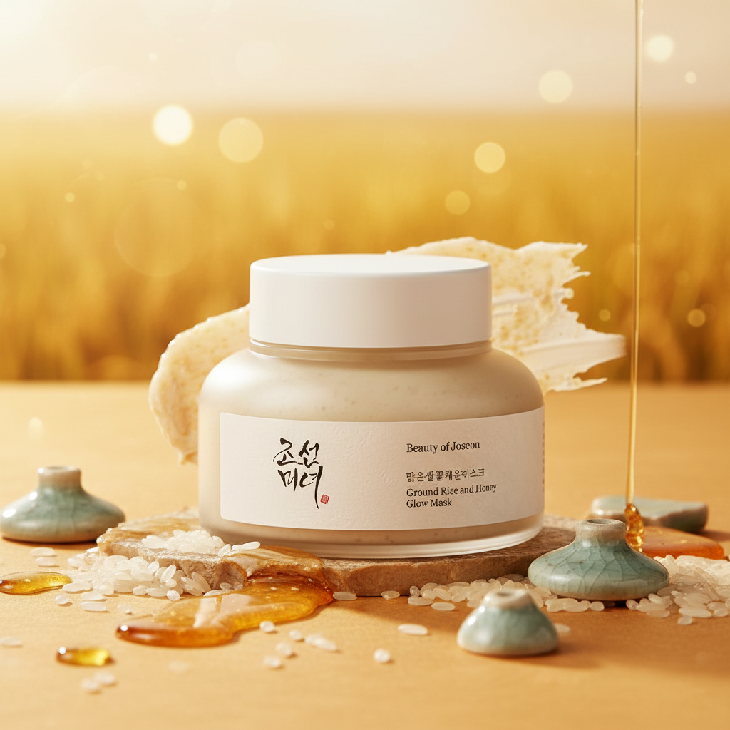 Ground Rice Honey Mask - fond coréen