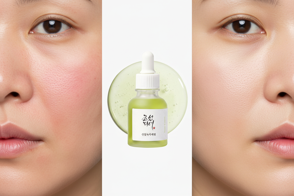 Avant après Calming Serum Green Tea