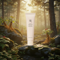 Ginseng Firming Moisturizer posé dans une forêt coréenne
